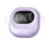 Mesqool Loud Alarm Clock for Heavy Sleeper, Vibrating Clock with Rechargeable Battery, Dual Alarm and Snooze, Portable Bed Shaker Alarm for Kids, Deaf People and Hearing Impaired