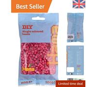 Mess-Free 1000 Midi Fuse Beads - Claret Color for Creative Children Ages 5+