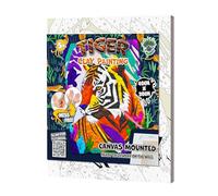 Mess-Free Tiger Clay Painting Kit, Air Dry Clay Modelling Kit, Sensory 3D Canvas Fun Arts and Crafts Kit for Kids, Pre-Framed 40x30cm with Tools & Idea Guide - Fun, Hands-On Gift for Creativity