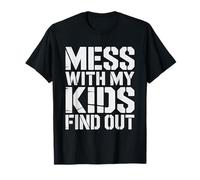 Mess Kids Find Out Gun Mom Protective Mama Bear Warning Dont T-Shirt