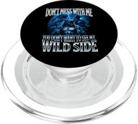 Mess With Me Alpha Male Werewolf Wolf Meme Corny Dumb PopSockets PopGrip for MagSafe