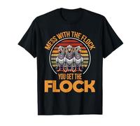 Mess With The Flock You Get The Flock Pigeon Lover Birds T-Shirt