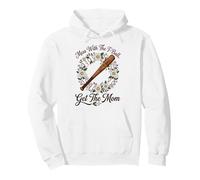 Mess With The T-Ball Get Mom Daisy Wreath Art Pullover Hoodie