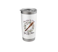 Mess with The T-Ball Get Mom Daisy Wreath Art Stainless Steel Insulated Tumbler