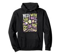 Mess With The T-Ball Get Mom Melty Graffiti Pullover Hoodie