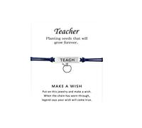 Message Beads Moon In Black Jewelry Teach Card bracelet bracelet for teacher blessing card inspirational jewelry earrings Natural Steel Gift Small Silver Jewelry, one size, Metal, No Gemstone