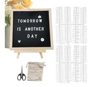 Message Board - Felt Letter Board | Advertising Board with Wooden Frame | Letter Sign Changeable Contents | Wooden Frame for the Classroom, Hospital Restaurant, Cafe, Wedding, Birthday Party Letter