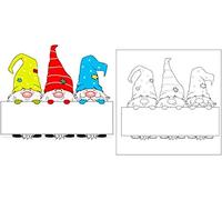 Message Board Gnome Cutting Dies for Card Making，Cutting Dies Cut Stencils for DIY Scrapbooking Photo Album Decorative Embossing Paper Dies for Card Making Templated