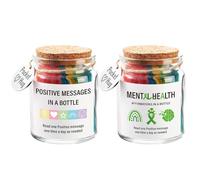Message Bottle - Letter Storage | Message Storage | Inspirational Messages Jar - Bottle with Encouraging Words for Friend Sister Girlfriend Daughter | Mini Bottles of ve