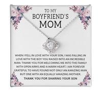 Message Card Necklace Mothers Day Gift from Son Girlfriend to Boyfriend Gift for Mom Sentimental Birthday Gift Christmas Gift for Mother from Daughter Jewelry Gift for, Una talla, Stainless Steel