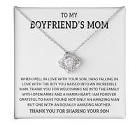 Message Card Necklace Mothers Day Gift from Son Girlfriend to Boyfriend Gift for Mom Sentimental Birthday Gift Christmas Gift for Mother from Daughter Jewelry Gift for, Una talla, Stainless Steel