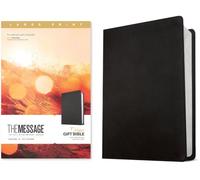 Message Deluxe Gift Bible, Large Print (Leather-Look, Textured Black), The