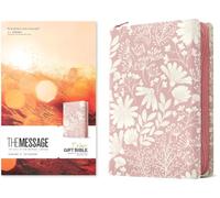 Message Deluxe Gift Zipper Bible (Leather-Look, Garden Blush), The