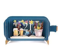 Message in A Bottle Beer 21st Pop Up Birthday Greeting Card by Alljoy Cards MIB098