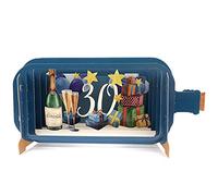 Message in A Bottle Champagne 30th Pop Up Birthday Greeting Card by Alljoy Cards MIB100 MIB100