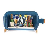 Message in A Bottle Champagne 90th Pop Up Birthday Greeting Card by Alljoy Cards MIB112 MIB112
