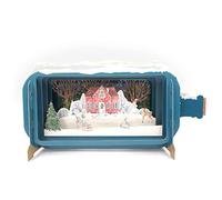 Message In A Bottle Festive Home & Snowman Pop Up Christmas Card By Alljoy Cards XMIB065