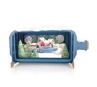 Message In A Bottle Ice Skating Family Pop Up Christmas Card By Alljoy Cards XMIB070
