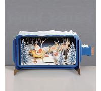 Message In A Bottle Santa & His Reindeer Pop Up Christmas Card By Alljoy Cards XMIB077