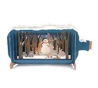 Message In A Bottle Woodland Fun Pop Up Christmas Greeting Card By Alljoy Cards XMIB047