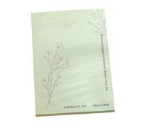 Message Note Pads Nature Themed Versatile Smoother Writing Comfortable Feel Decorative Note Pads for Handbook White Kraft Paper