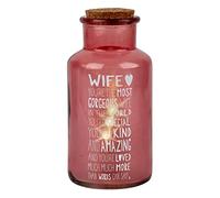Message of Love Light Up Jar Wife | Birthday Unisex | Home Décor | 2 x AA
