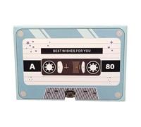 Message Recorder Card Customizable Voice Cassettes Tape Shaped Greeting Card for Couple Individualized Voice Greeting