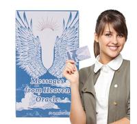 Messages From Heaven Oracle Cards, Multifunctional Tarot Deck, 4.13x2.48 Inches Intuitive Board Game for Fate Divination, Spiritual Guidance, Fortune Telling, Healing, Self Reflection