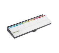 MessageStor Keyboard Write and Store, 18in x 6.5in Computer Pad, Magnetic Glass Dry-Erase Surface, Whiteboard Desk Memo Pad with Accessory Storage and Built-in Phone Charger Organizer - Week Calendar