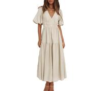 MessBebe Womens 2 Piece Sweatsuit Outfits Knit Sweater Top Wide Leg Pants Lounge Sets Tracksuits Set, Apricot, Small