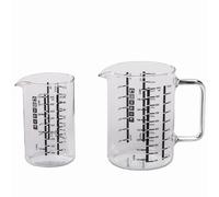 Messbecher-Set Glass 2tlg 0,5 1l Measuring Jug Cooking Kitchen Tools Baking