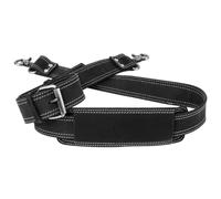 Messenger Bag Strap Replacement | Quality GENUINE COWHIDE Leather Adjustable Shoulder Strap | For Messenger, Laptop, Camera, Travel Bags and More | Fit For Luxury Bags (Midnight Black)