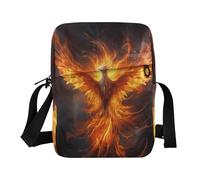 messenger bags Shoulder Crossover Bag crossbody purses for women Adjustable Strap for Outdoor Daily Outdoor Daily- Fire Bird Red Phoenix