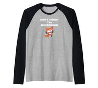 Messenger Don't Shoot The Messenger Raglan Baseball Tee