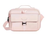 Messenger Style Camera Bag, Crossbody DSLR SLR Mirrorless Photography Case With Padded Compartment(Bright Rose)