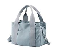 Messengers With Laptop Pockets Canvas Bag Casual Handbag Bag Work Class Handbag In Leather (Light Blue, One Size)