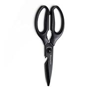 Messermeister 9-Inch Push Button Take-Apart Shears - High-Carbon Stainless Steel & Soft-Grip Handles - Includes Nut Cracker & Bottle Opener