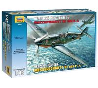 Messerschmitt Bf 109 F-4 German Fighter 1:48 Plastic Model Kit ZVEZDA