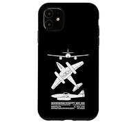 Messerschmitt Me 262 WW2 Jet Plane Silhouettes Case for iPhone 11