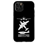 Messerschmitt Me 262 WW2 Jet Plane Silhouettes Case for iPhone 11 Pro
