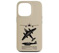 Messerschmitt Me 262 WW2 Jet Plane Silhouettes Case for iPhone 13 Pro