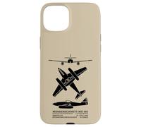 Messerschmitt Me 262 WW2 Jet Plane Silhouettes Case for iPhone 15 Plus