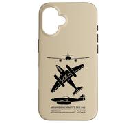 Messerschmitt Me 262 WW2 Jet Plane Silhouettes Case for iPhone 16