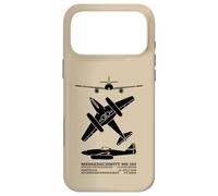 Messerschmitt Me 262 WW2 Jet Plane Silhouettes Case for iPhone 17 Pro Max