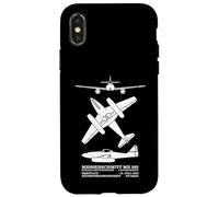 Messerschmitt Me 262 WW2 Jet Plane Silhouettes Case for iPhone X/XS