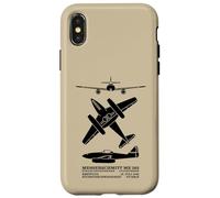 Messerschmitt Me 262 WW2 Jet Plane Silhouettes Case for iPhone X/XS