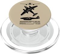 Messerschmitt Me 262 WW2 Jet Plane Silhouettes PopSockets PopGrip for MagSafe