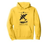 Messerschmitt Me 262 WW2 Jet Plane Silhouettes Pullover Hoodie