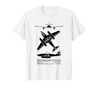 Messerschmitt Me 262 WW2 Jet Plane Silhouettes T-Shirt