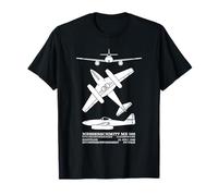 Messerschmitt Me 262 WW2 Jet Plane Silhouettes T-Shirt